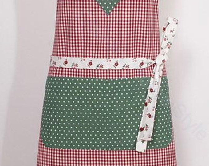 Kitchen apron with heart