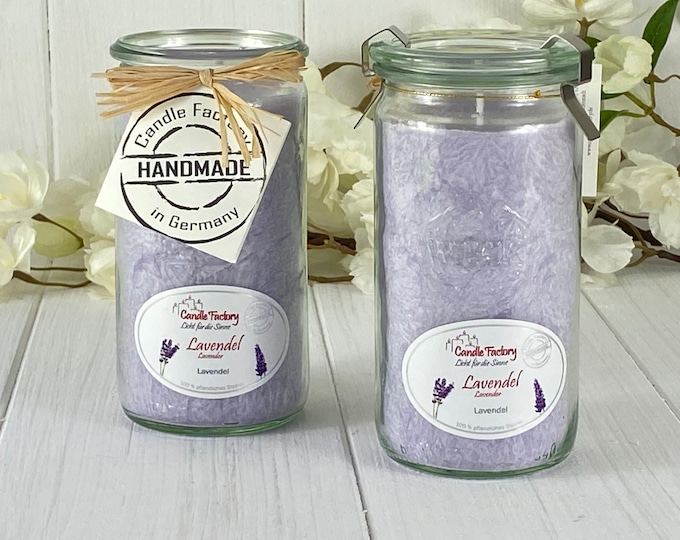 Scented candle lavender burning time 70 hours