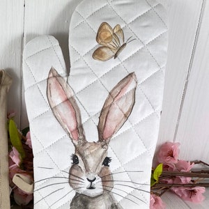 Ofenhandschuh Topflappen Handtuch Hase Ofenhandschuh