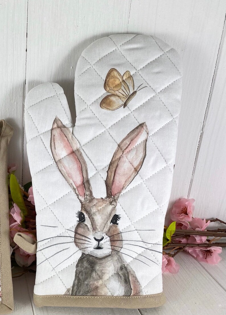 Ofenhandschuh Topflappen Handtuch Hase Ofenhandschuh