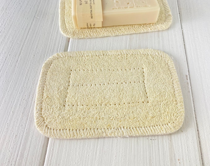 Loofah soap dish square 12 x 8.5 cm