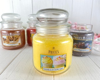 Scented candle vanilla cupcake candy jar