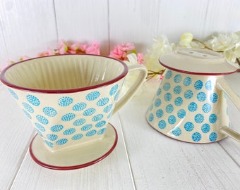 Kaffeefilter Keramik Handgestempelt