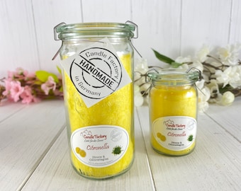 Citronella scented candle burning time 70 hours lemon and lemongrass