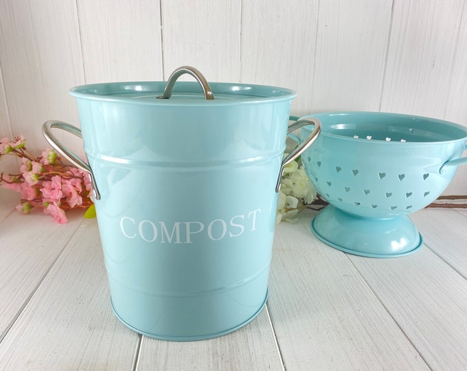 Compost Bucket Light Blue - Mint