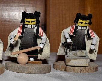 Traditional Hopi Hemis Mana Kachinas/Made by Alvin Leon