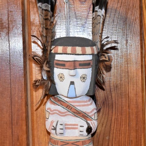 Traditional Hopi Wall Hanging Comanche Katsina/Made by Chester Poleyestewa