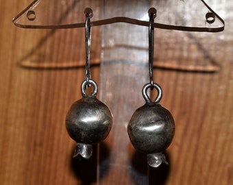 Recycled Silver Pomegranate Earrings/Made by Dyaami Lewis