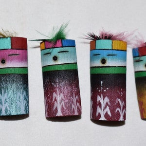 Handmade Acoma Kachina Pins/By Malcolm Cheromiah