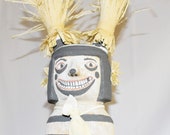 Traditional Hopi Wall Hanging Koshare (Clown) Katsina by Chester Poleyestewa