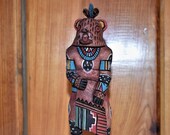 Traditional Hopi Bear (Hon) Katsina Carving Made by Brian Smith