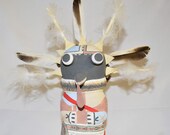 Traditional Hopi Wall Hanging Long Billed Katsina by Chester Poleyestewa