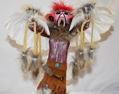 12 Inch Red Tail Hawk Handmade Navajo Kachina