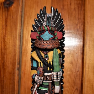 Museum Quality Traditional Hopi Chasing Star (Nangasohh) Kachina/Made by Brian Smith