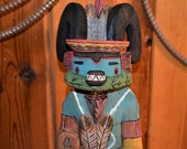 Large Traditional Hopi Mountain Sheep (Pong) Katsina Made by Brian Smith