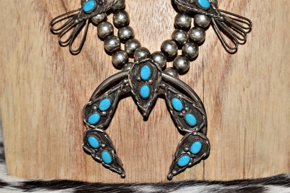 Vintage 70's Navajo Bisbee Turquoise and Sterling… - image 2