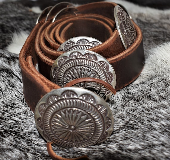 Genuine Vintage Navajo Concho Belt