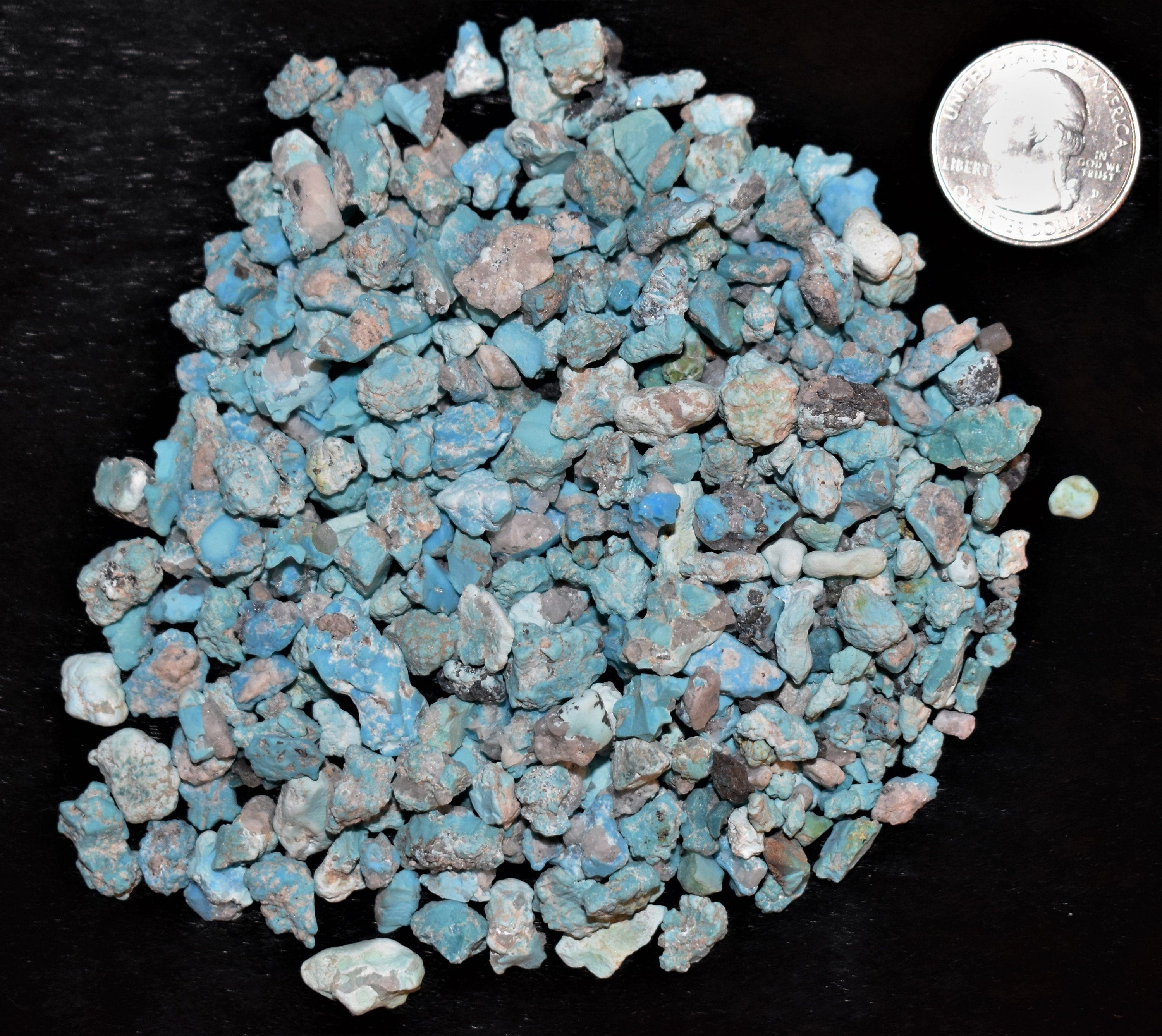 Natural and Rough Morenci Turquoise/Quarter Pound Lot/Small Etsy 日本