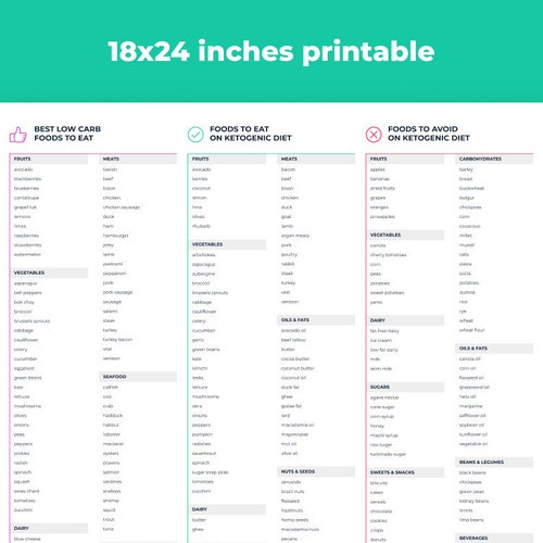 Best Low Carb Food List for Weight Loss Low Carb Diet Foods Etsy