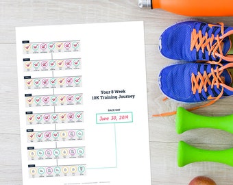 Printable Weekly Running Log Training For Marathon Half Etsy