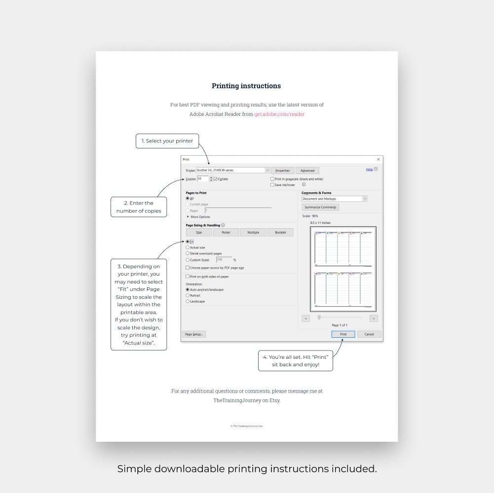 Printable Marathon Training Schedule Program for Beginner and ...