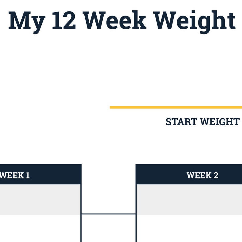 12 week weight loss tracker template - flmens