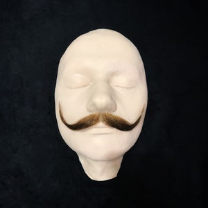 Realistic false mustache “Abra kadabra” redhead