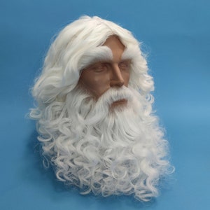 White wig and clearance mustache