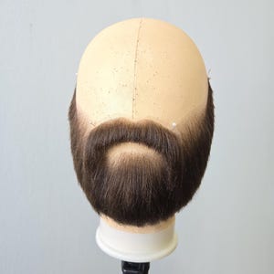 Short light brown fake beard and moustache