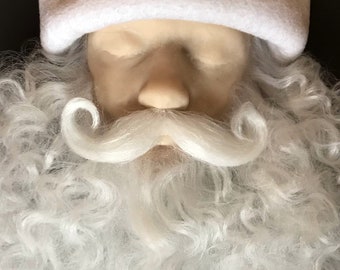 Santa’s fake beard and mustache.