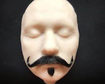 Realistic fake mustache and small beard