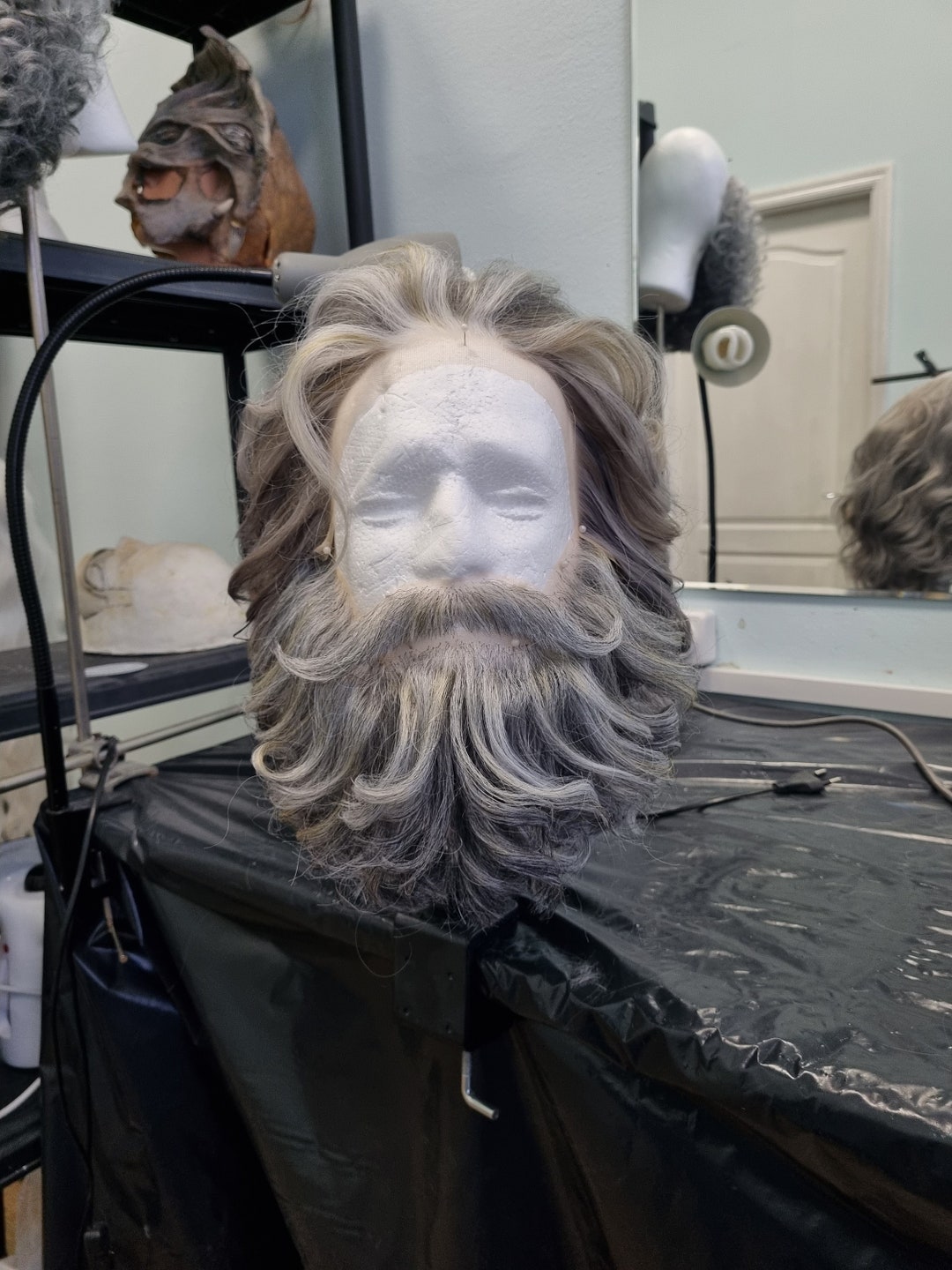 Santa's Set. Fake Beard/mustache and Wig. - Etsy