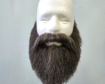 Brown fake beard and mustache of Kratos