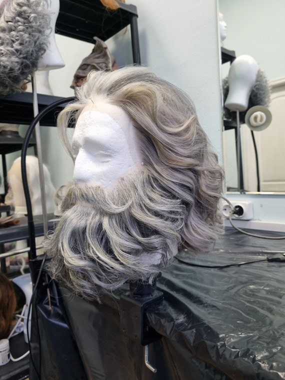 Santa's Set. Fake Beard/mustache and Wig. - Etsy