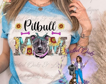 Bleached Pitbull Mama T Shirt
