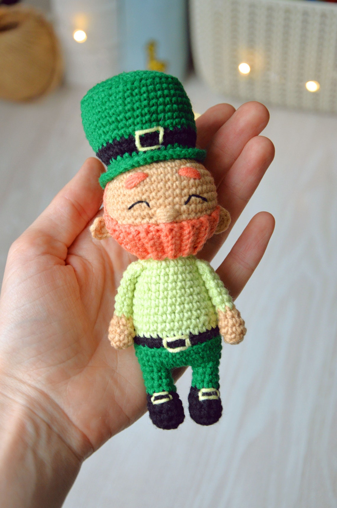 Leprechaun Crochet Pattern to St.Patrick's day Amigurumi | Etsy