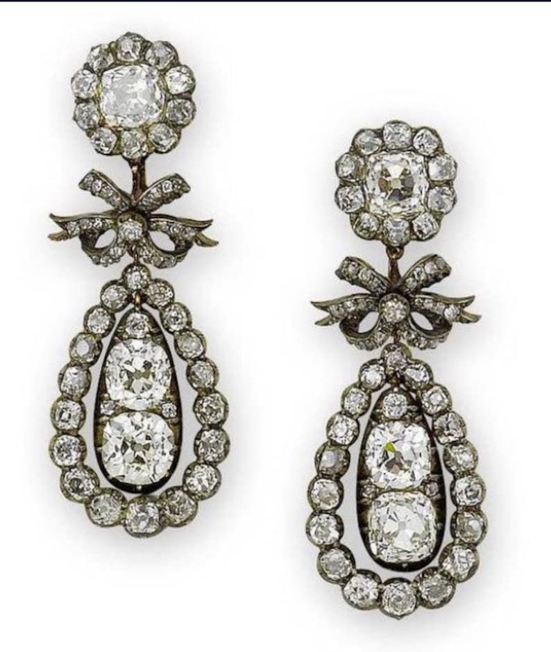 925 Sterling Silver Antique Earring Etsy