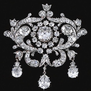 Moissanite Diamond Brooch & Pendent,925 Sterling Silver