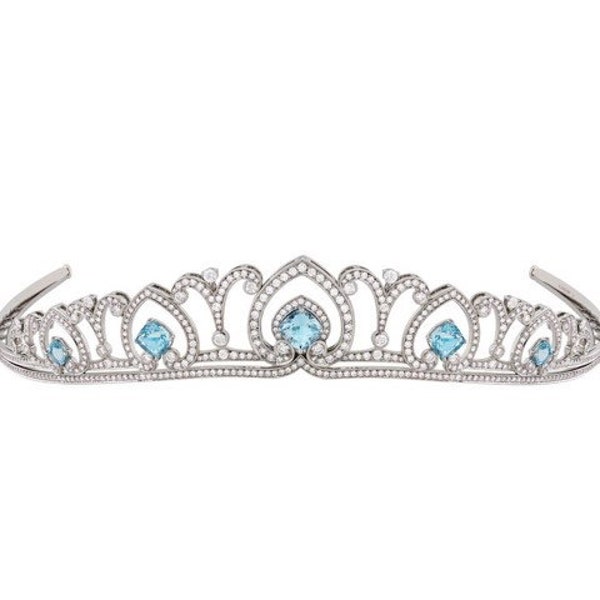 Small Crown Tiara, silver