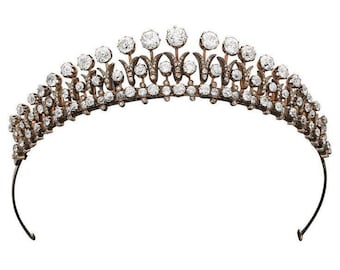 Wedding Special Tiara Crown with American Diamond, 925 Sterling Silver, You can wear this crown in every occasion