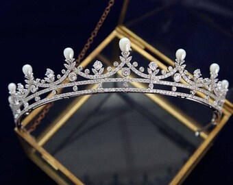 This Christmas Season Special Crown with American Diamond, 925 Sterling Silver, You can wear this crown in every occasion.