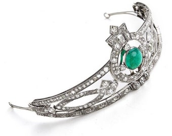 Corona di tiara in argento sterling 925