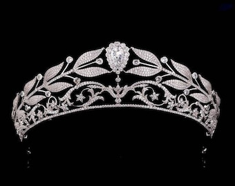 925 Sterling Silver Tiara Crown