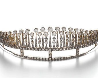 925 Sterling Silver Tiara Crown