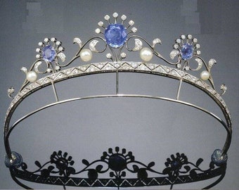 925 Sterling Silver Tiara crown