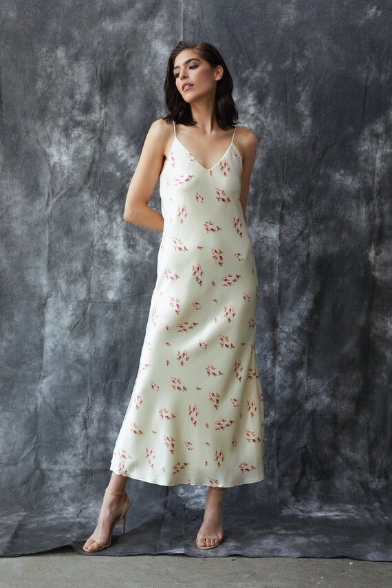ivory silk slip