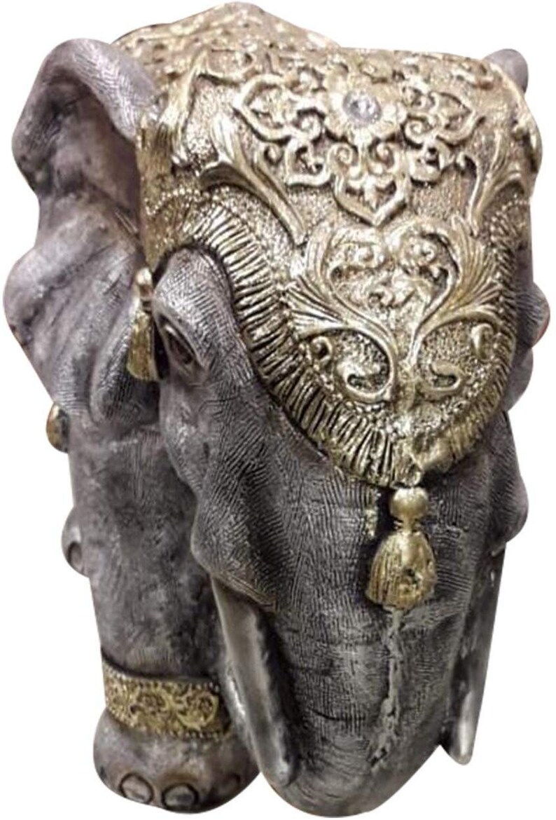 HandicraftShowpiece of Asian Elephant 17 InchGrey ColorClay FibreBest for GiftingMade by Awarded Indian Artisan