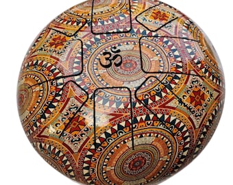 Tambor de lengua de acero Mandala India Meets India: 08 pulgadas OM Design Percusión