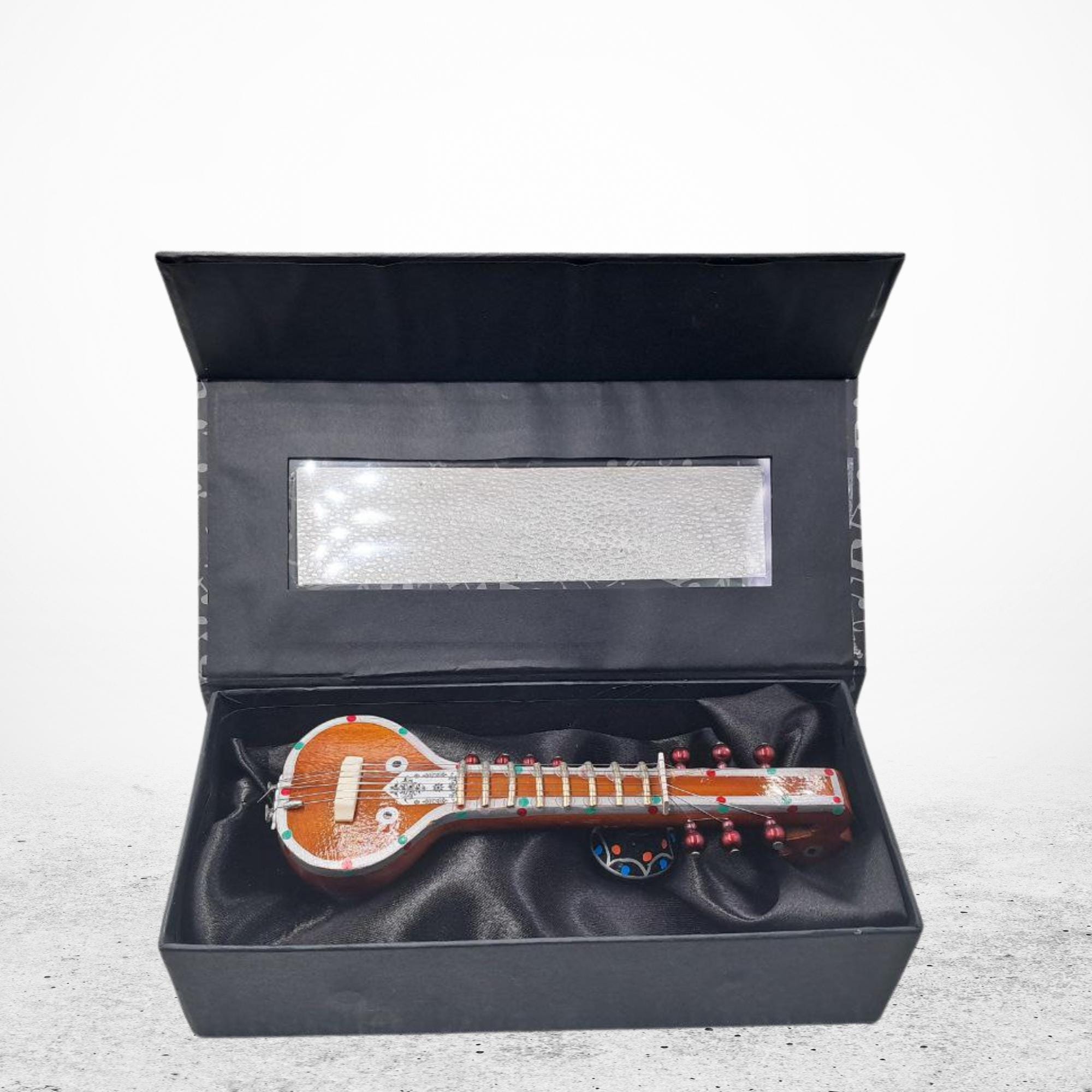 India Meets India Miniature Veena Collectible 7 inch in Gift Box