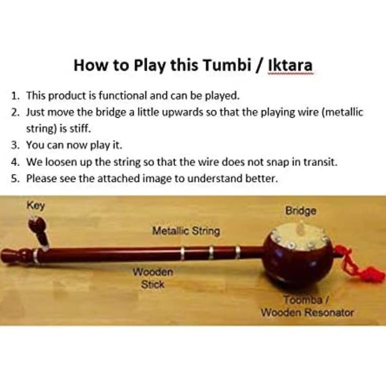 Handicraft Ektara Tumbi: Indian Musical Instrument Miniature, Home ...